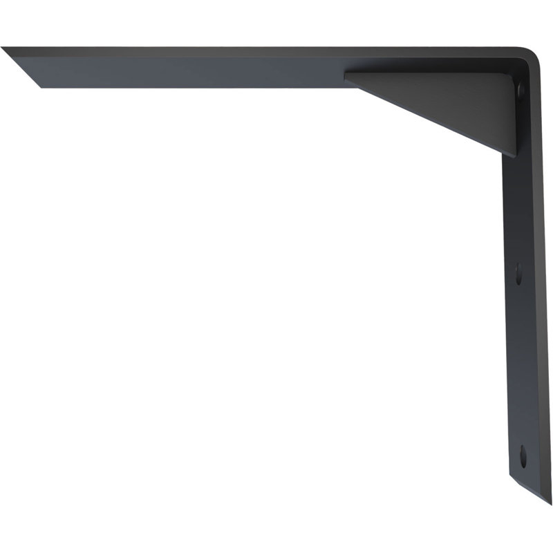 Countertop Support Steel Heavy Duty Bracket with Gusset, 10" H x 2.5" W x 12" D