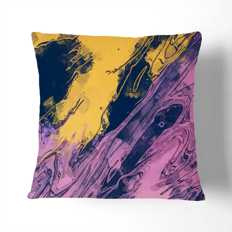 Abstract Square Cushion, Stone, 55cm H x 55cm W x 20cm D