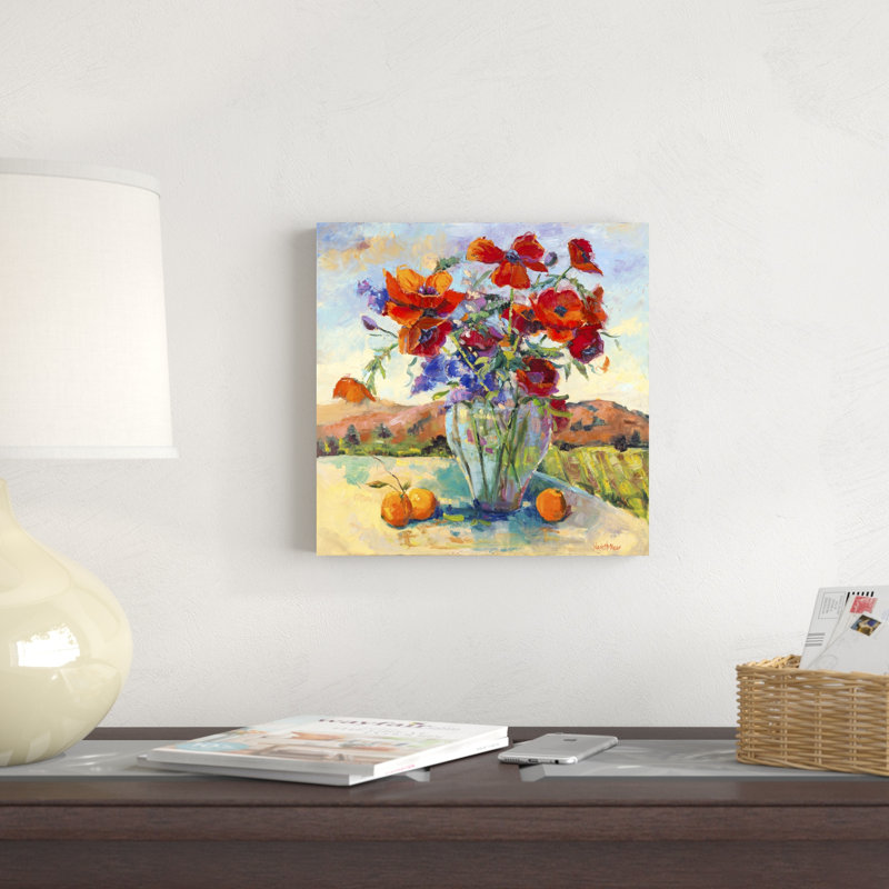 Floral kaléidoscope II, H 12 po x l 12 po x P 1,25 po