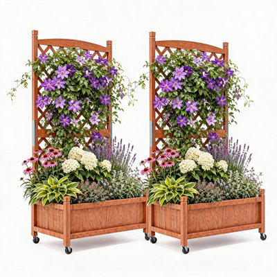 Wood Raised Garden Bed
