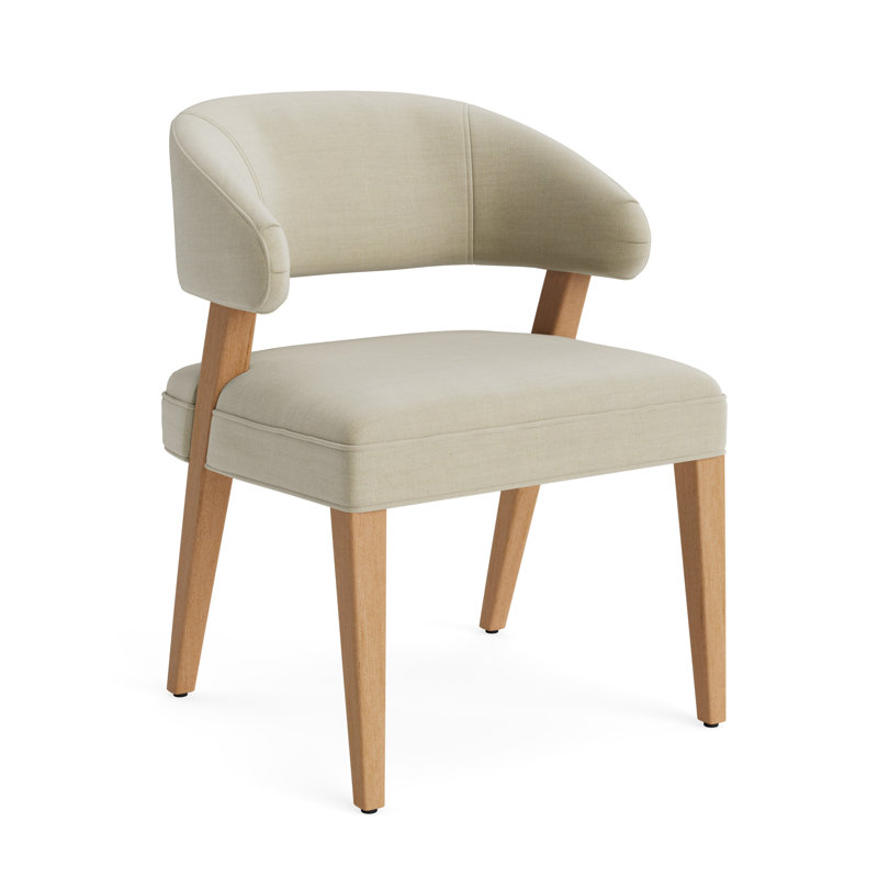 Keane Dining Chair, Performance Linen - Flax, Natural