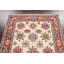 Tapis unique en laine noué à la main ivoire / rouge 3 pi 11 po x 5 pi 10 po New Age