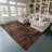 Residency Simply Casual Brown Abstract Area Rug-100708851