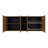 Wall Cabinet 24" H, Four Doors, Two Open Storage Shelves, Two Internal Shelves, Internal Dish And Glass Organizer-776150375