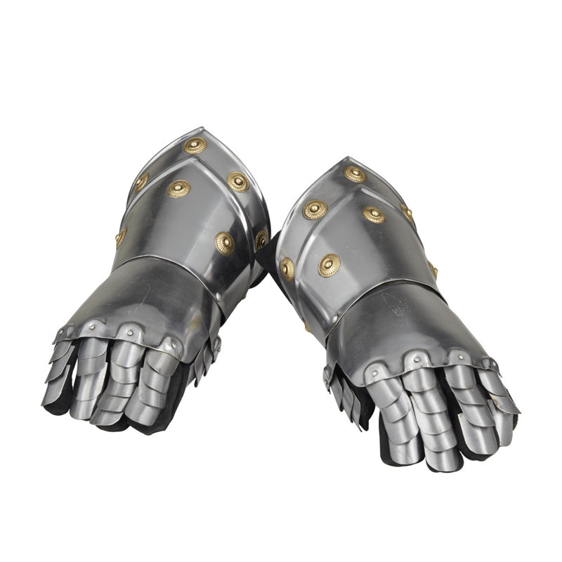 Bening Iron Armour Gloves, Silver