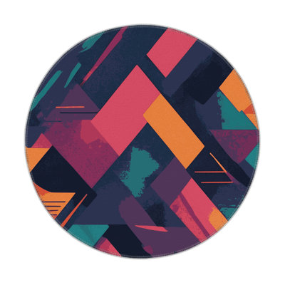 Radiant Layers Indoor And Outdoor Area Rug