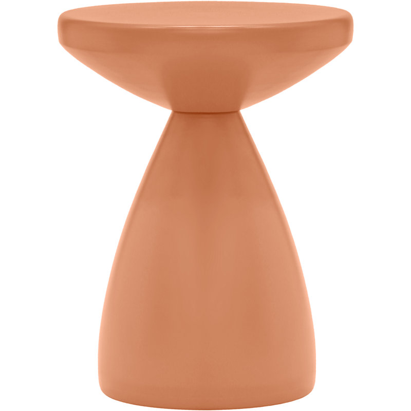 Anika Hendershot Iron Side Table, Salmon