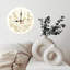 Horloge murale florale