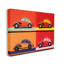 Style pop voiture rétro voiture rouge audacieux-70683451-70683452