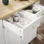 3 Pieces Kitchen Island Set with Storage Cabinet, Drawers, and 2 Stools-526239271-517228156