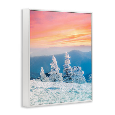 Feu et glace au coucher du soleil, estampe numérique, design par Jared Kreiss