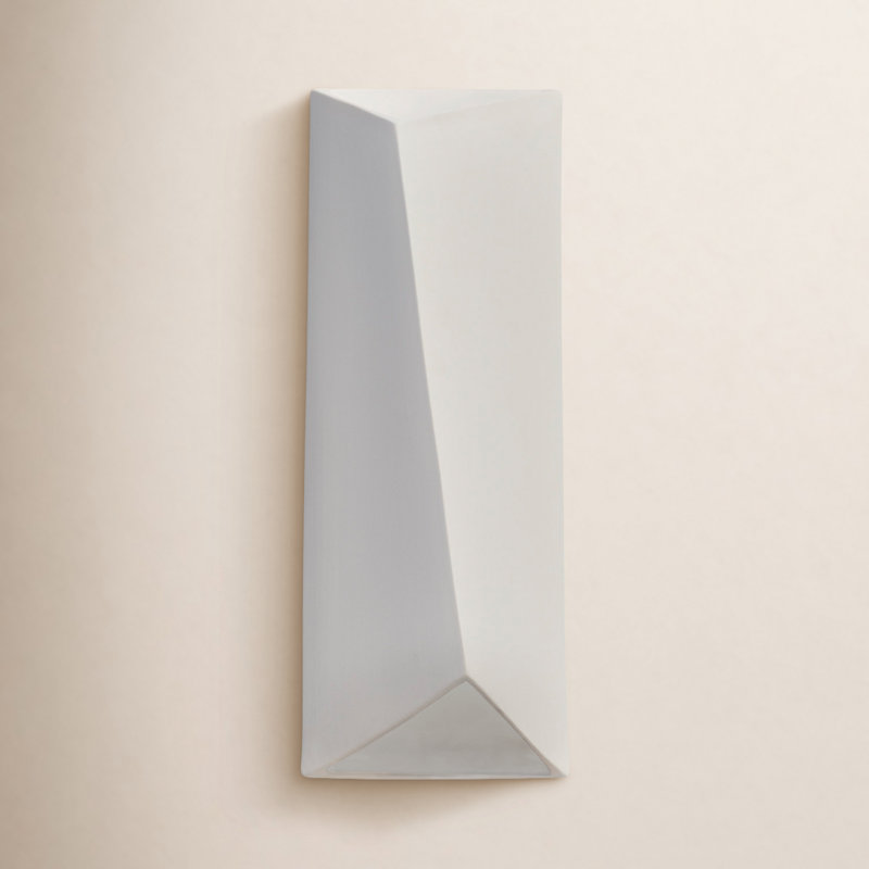 Torrie Ceramic LED Wall Light, Bisque