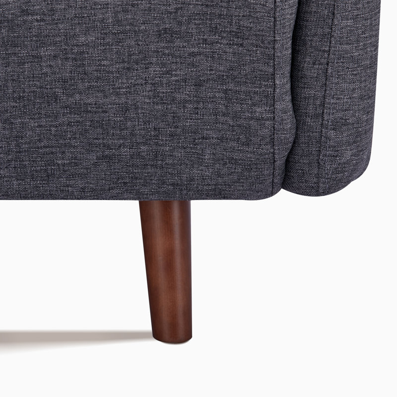 Fauteuil convertible et demi Ashriya, Polyester gris