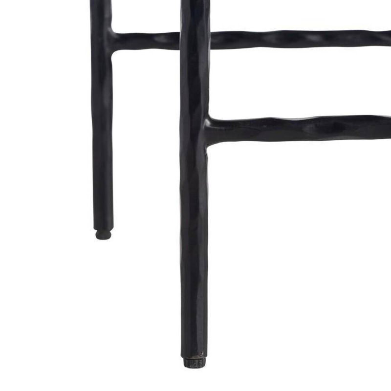 Barbana Upholstered Stool with Metal Frame, Counter Stool (24" Seat Height)