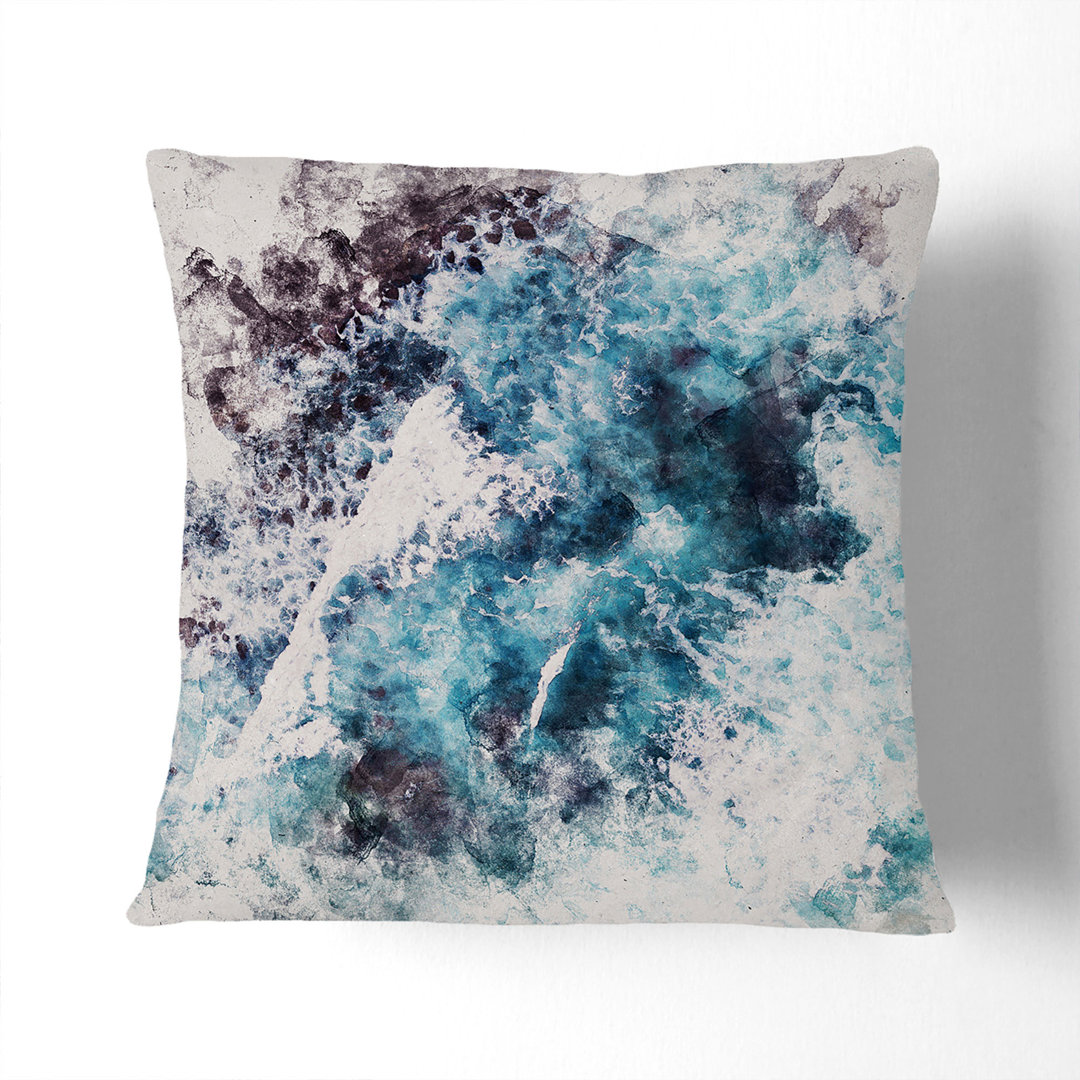 Ocean Waves in Wollongong Australia Scatter Cushion