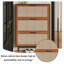 Armoire à chaussures artistique, conception inclinable