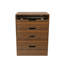 Bureau de coiffeuse rabattable avec éclairage DEL à 3 températures, miroir incassable, rangement dissimulé pour les soins de la peau, tabouret confortable, coiffeuse compacte en noyer, assemblage rapide, finition