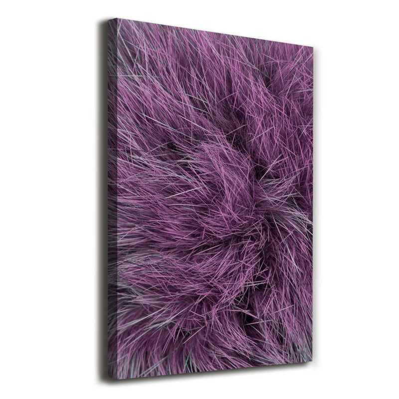 Pink Fur - Wrapped Canvas Print