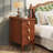 Advit Solid Wood 3 - Drawer End Table with Storage