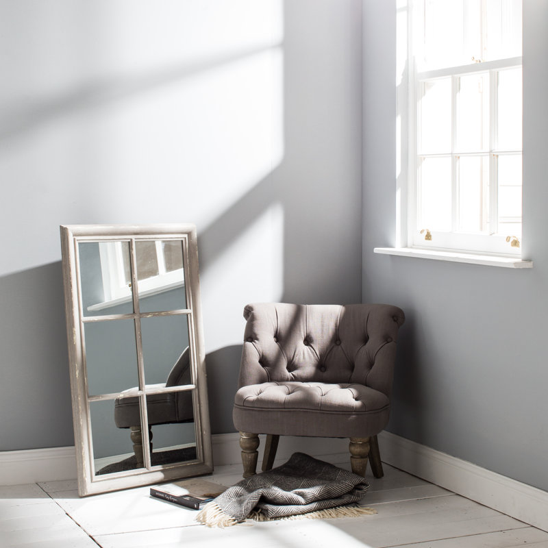 Bowes Wood Flat Wall Mirror