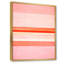 Rose et orange, champs de couleurs - peinture sur toile-665099154-665099152