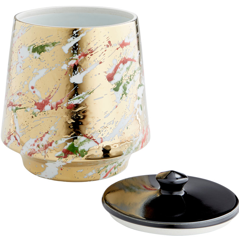 Ardent Ceramic / Porcelain Table Vase, 12.25" H x 10.25" W x 10.25" D