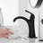 Waterfall Single Hole Bathroom Faucet Single-Handle Bathroom Sink Faucet with Drain Assembly