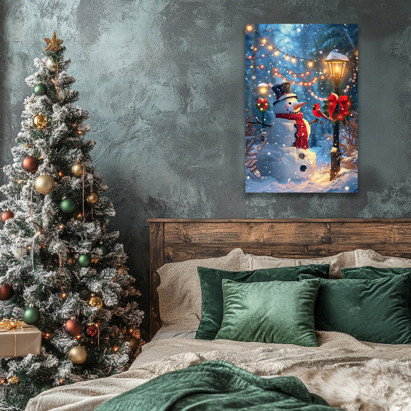 Décoration murale arbre de Noël rétro, H 36 po x l 24 po