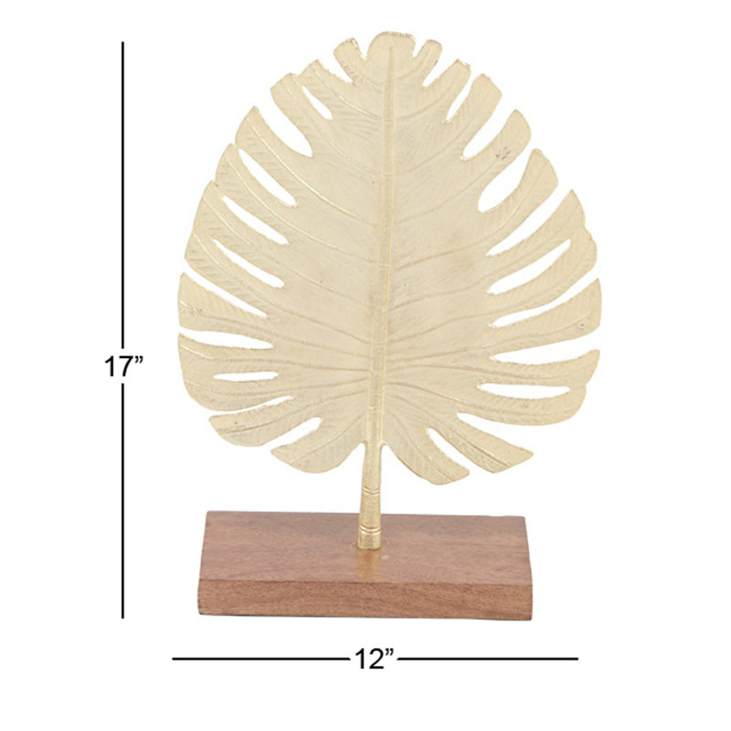 Sculpture à feuilles en métal Bellefonte