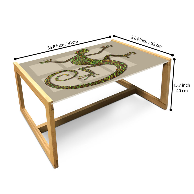 Jademarie Sled Coffee Table, 90cm H x 62cm W x 40cm D