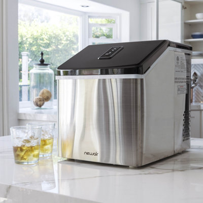 Newair Countertop Ice Maker 40lb. Daily - Stainless Steel