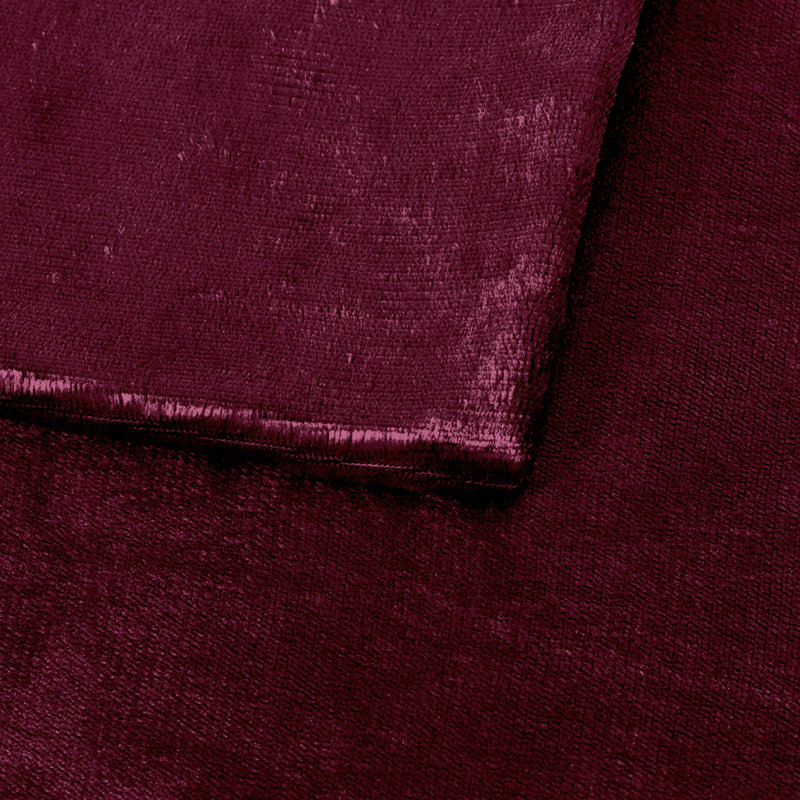 Heavy Crushed Velvet Cushion Cover, Burgundy