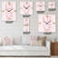 Horloge murale rose pastel Love - Shabby Elegance-1735267025