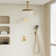 Rainfall Symphony 12inch 3-Function Dual Shower Head Thermostatic Shower System with 3 Sprays Handheld