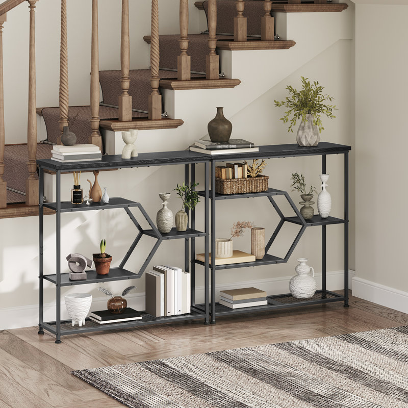 Berta 31.5" Console Table with Storage, Black