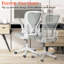 Chaise de bureau ergonomique en filet avec accoudoirs rabattables Kon constine Office-87490272-87490273