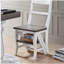 Chaise d'échelle pliable en bois massif, escabeau à double usage et présentoir, conception de maison de campagne rustique, pour la maison, la bibliothèque, la cuisine