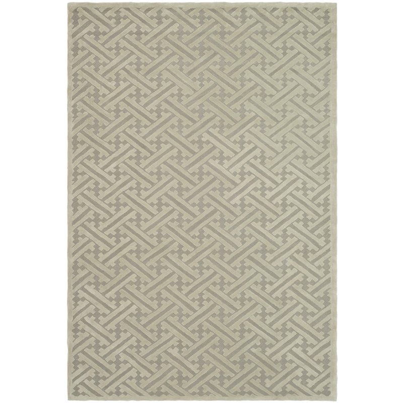 Tapis gris crocheté à la main Geistown