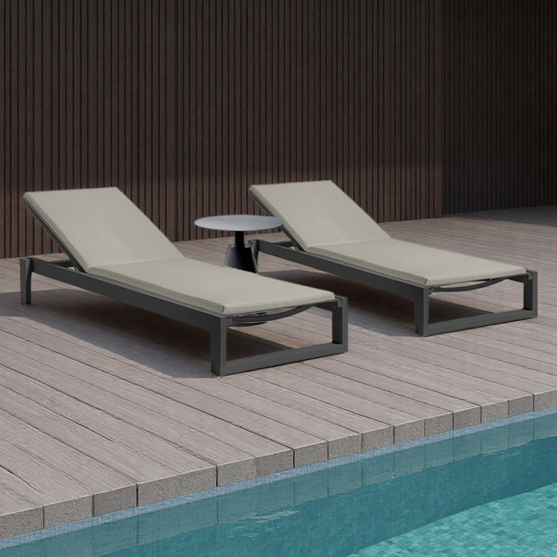 Chaise longue d'extérieur pour piscine, 2