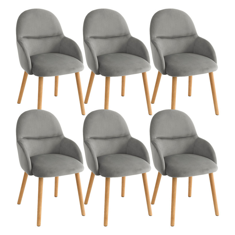 49 cm H Armchair, Light Grey, 6, Light Grey