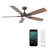 Mykonos 5 - Blade Smart Ceiling Fan with Remote Control and LED Light Kit Included, Works With Alexa and iOS / Android App-55426049