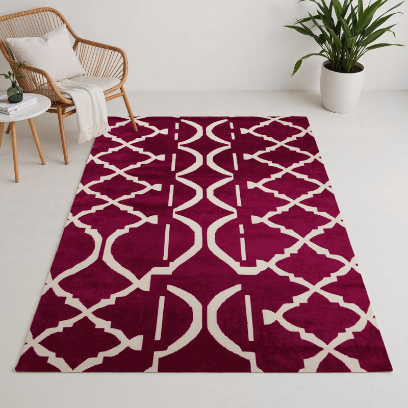 Tapis rouge intérieur et extérieur Trellis, Rectangle 9 pi x 12 pi