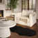 Hollianne Cozy Faux Rabbit Fur Area Rug Machine Washable Rug in Black