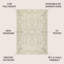 Tapis d'intérieur / extérieur crème / vert Debbe-287290886