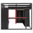 L-Shaped Twin Size Gaming Bed Frame with RGB LED Lights, Dual Twin Beds, Built-in USB Ports, TV Stand & Storage Shelves, Reversible Layout, Space-Saving Wood Loft Gaming Bed-93048422