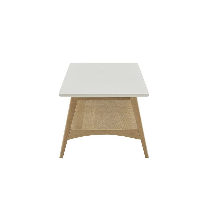 Coffee Table Living Room Table, Off-White/Natural