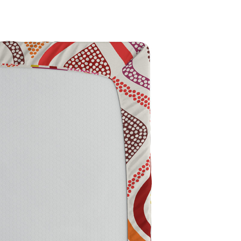 Microfiber Geometric Fitted Sheet, Full Fitted Sheet