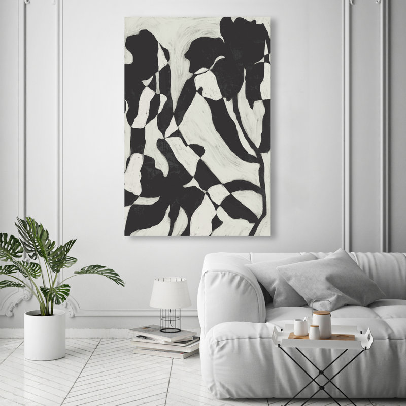 Floral Contrast Print by Oliver Gal, 15"H x 10"W, Gallery Wrapped