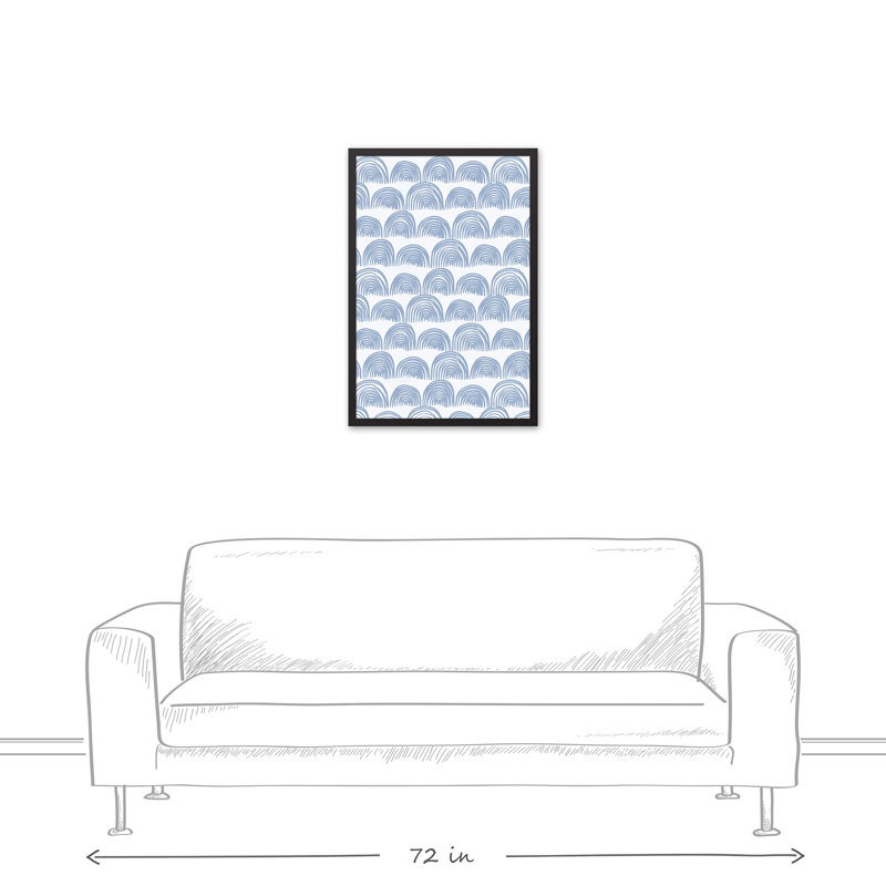 Art encadré, H 31,75 po x l 21,75 po x P 1,75 po