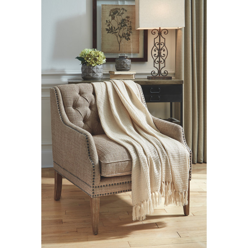 Rowena Throw, Cream
